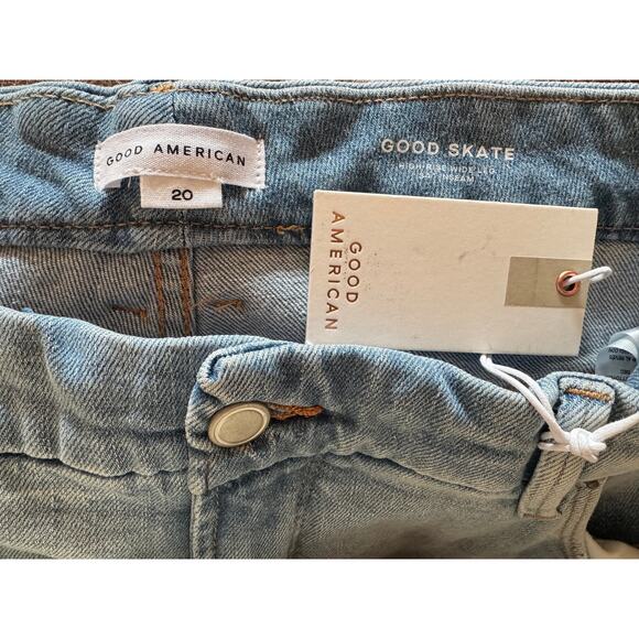 Good American - Good Skate High-Rise Wide-Leg Jeans, Plus Size 20 / 34” inseam - Picture 5 of 12